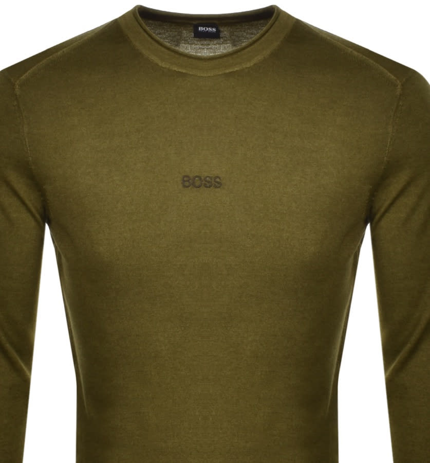 Alternative Image for ProductBOSS Kosten Knit Sweatshirt Khaki2